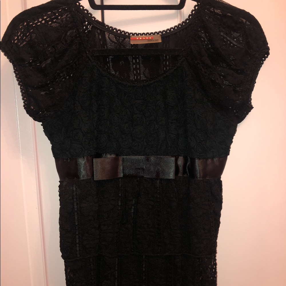 Prada lace babydoll top